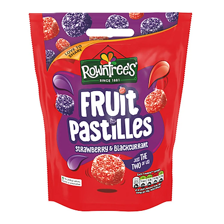 Rowntree's Fruit Pastilles Strawberry & Blackcurrant 143g
