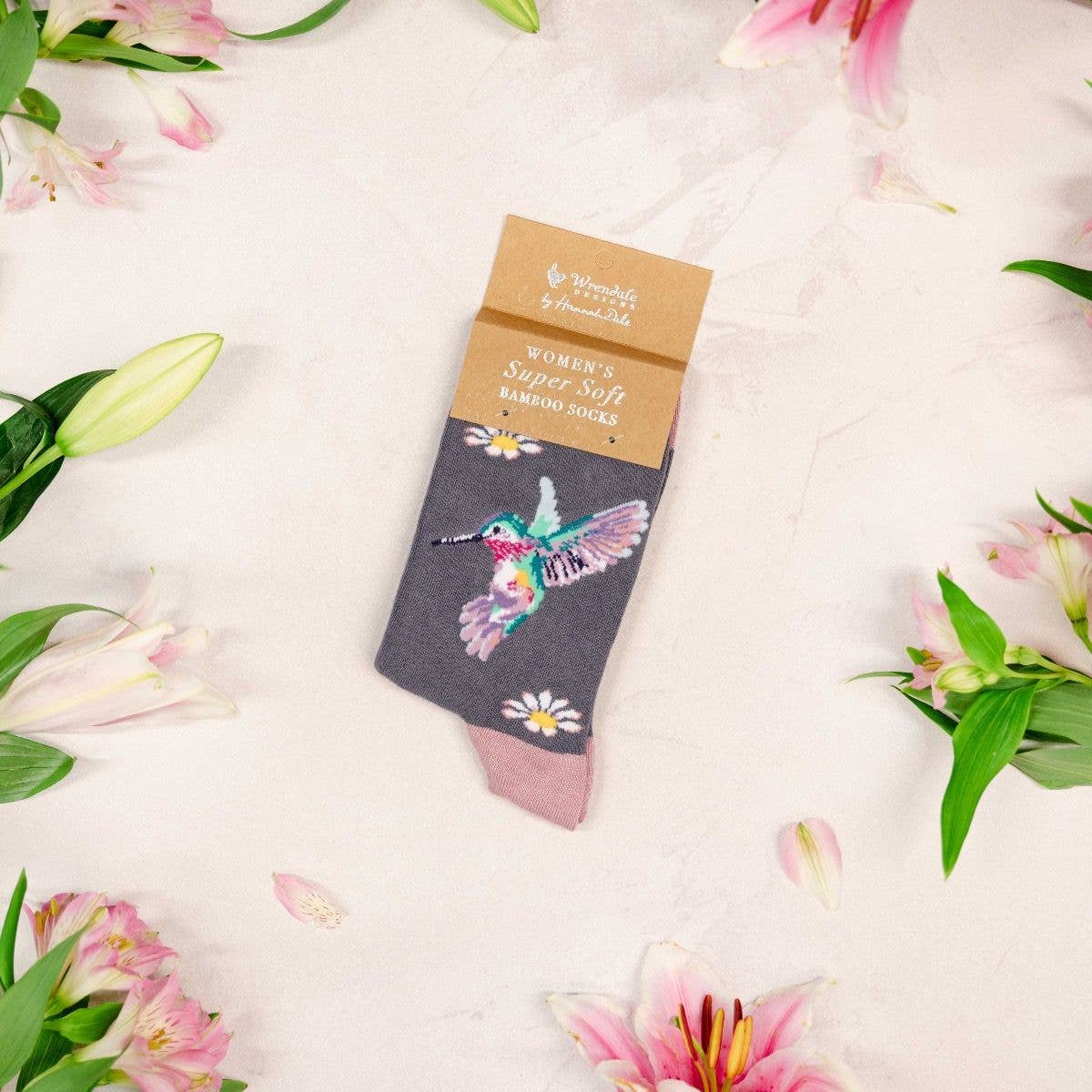 Socks Ladies - Bird: Wisteria Wishes
