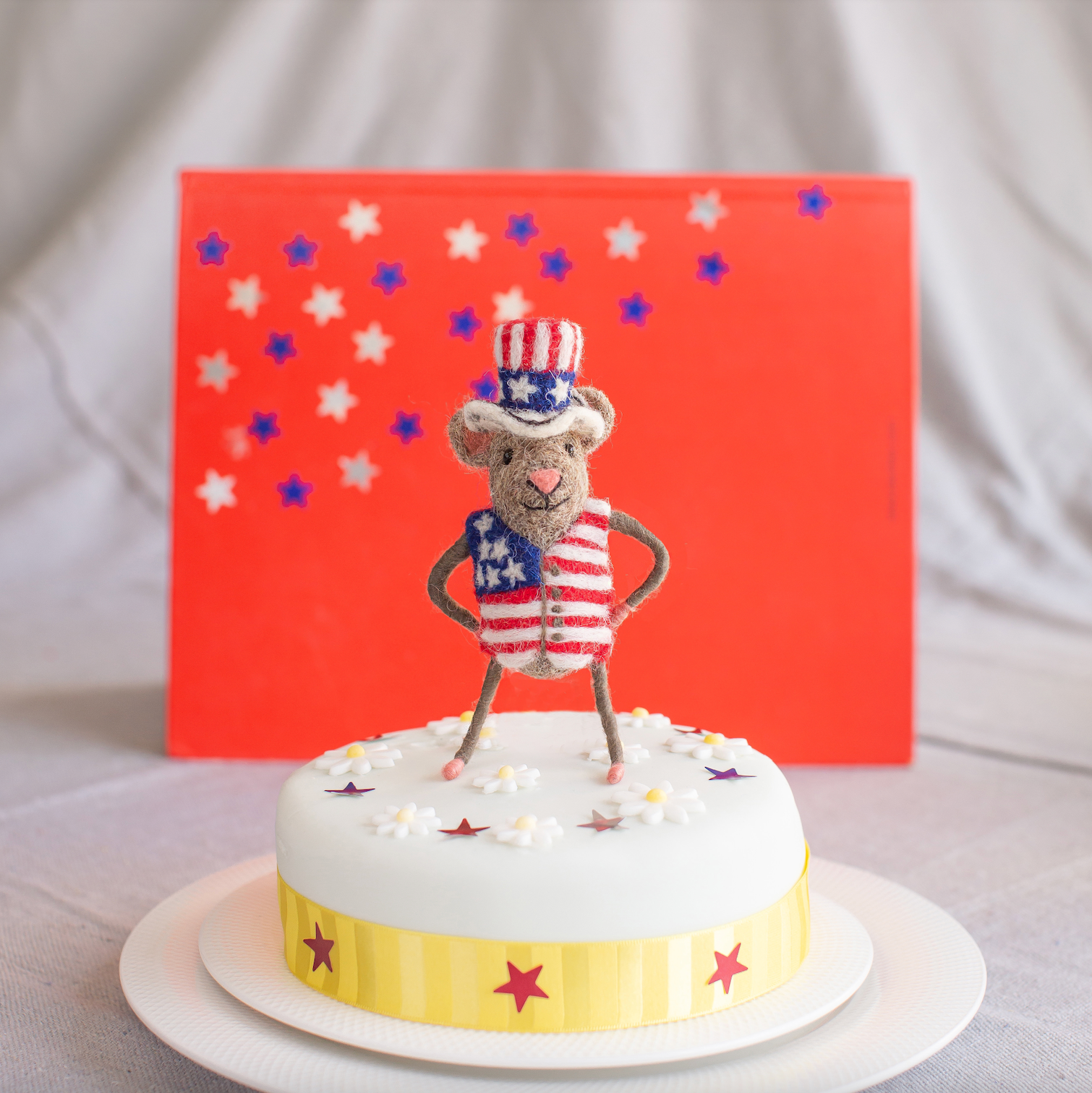 Felt Mouse - 4th of July