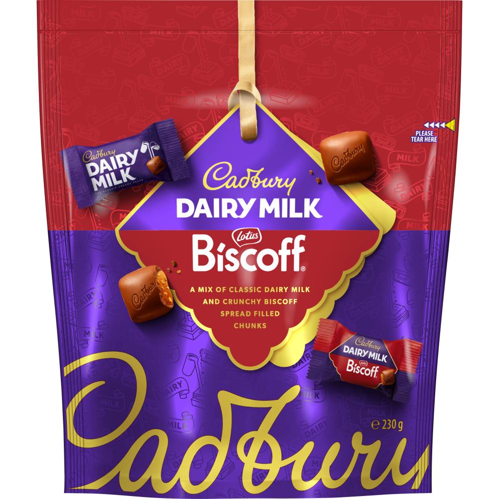 Cadbury Dairy Milk Biscoff Pouch 230g