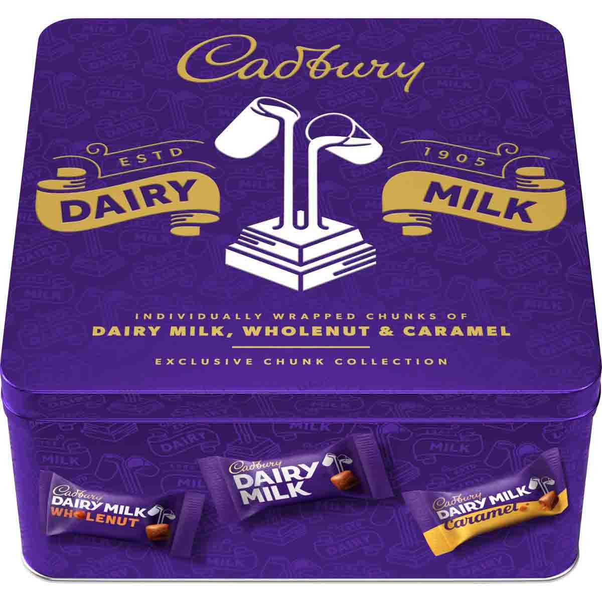 Cadbury Dairy Milk Mixed Chunks Tin 300g