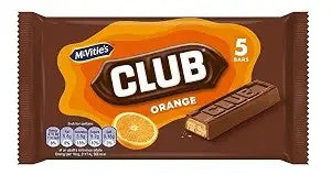 McVitie's Club Orange Bars 5pk 110g