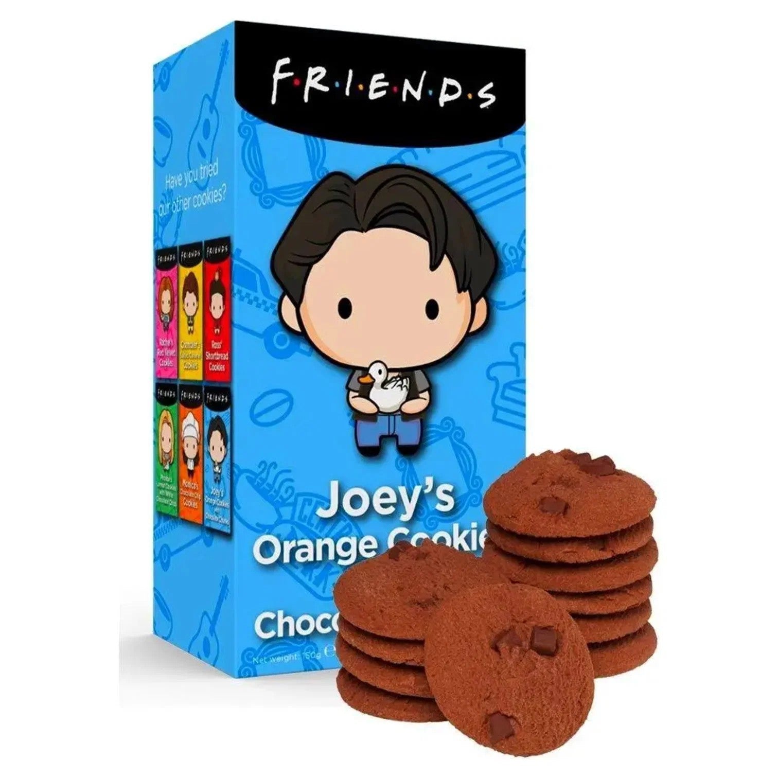 Friends Themed Chararcter Joey's Orange Cookies with Chocolate Chunks 150g