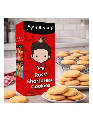 Friends Themed Chararcter Ross's Shortbread Cookies 150g