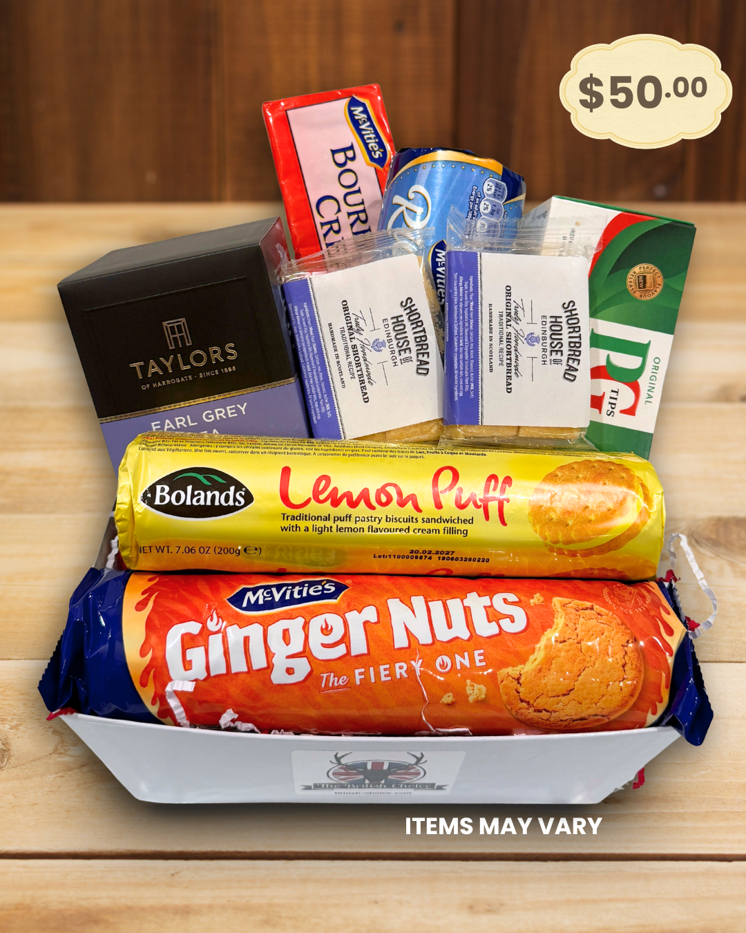 Gift Basket - $50.00 Tea & Biscuits Deluxe