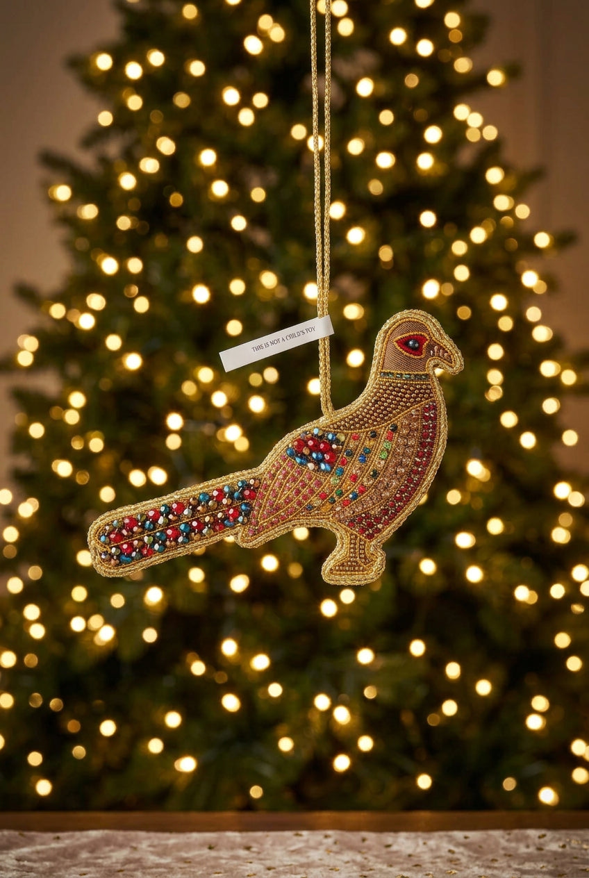 #89 Tinker Tailor Crystal Pheasant Ornament