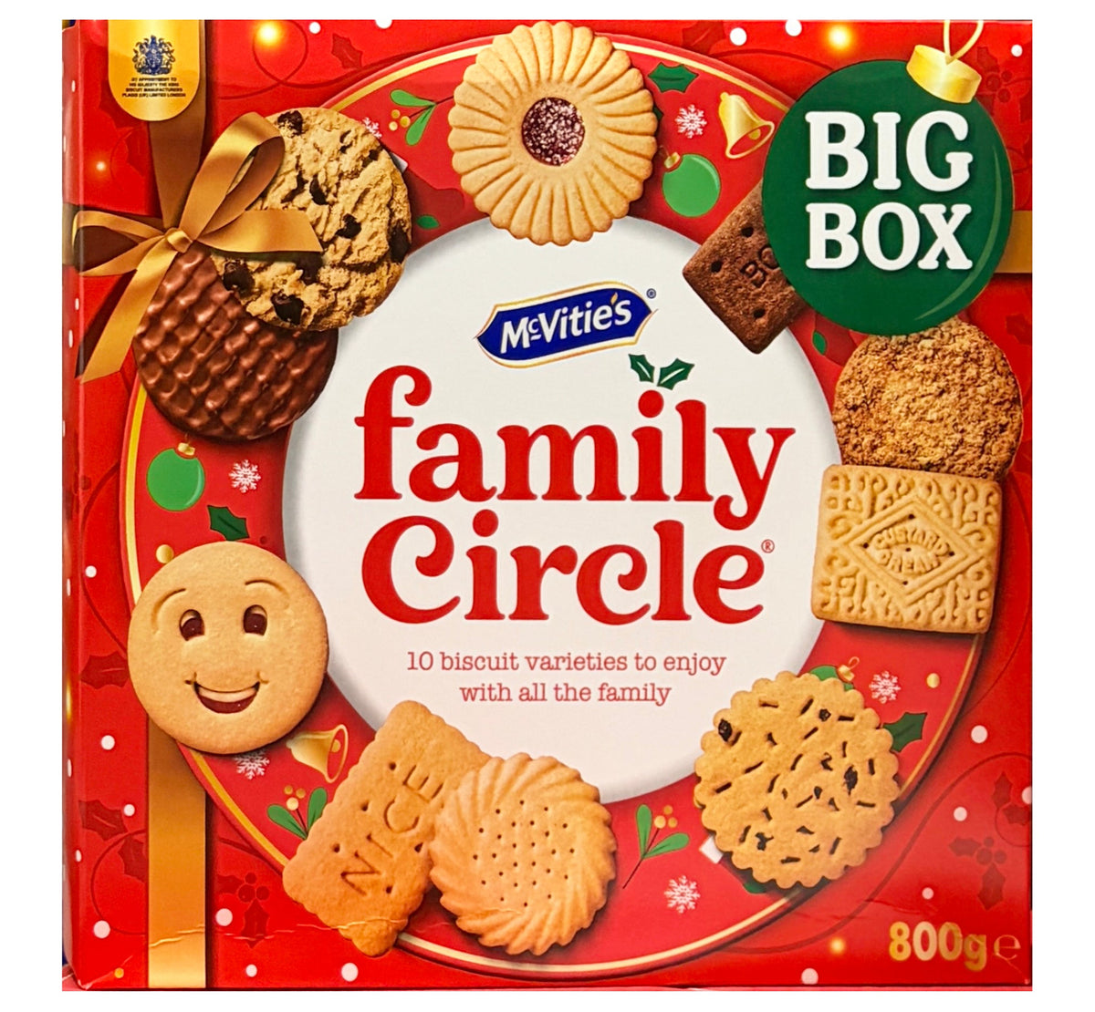 McVitie's Family Circle Biscuit Selection Carton 800g