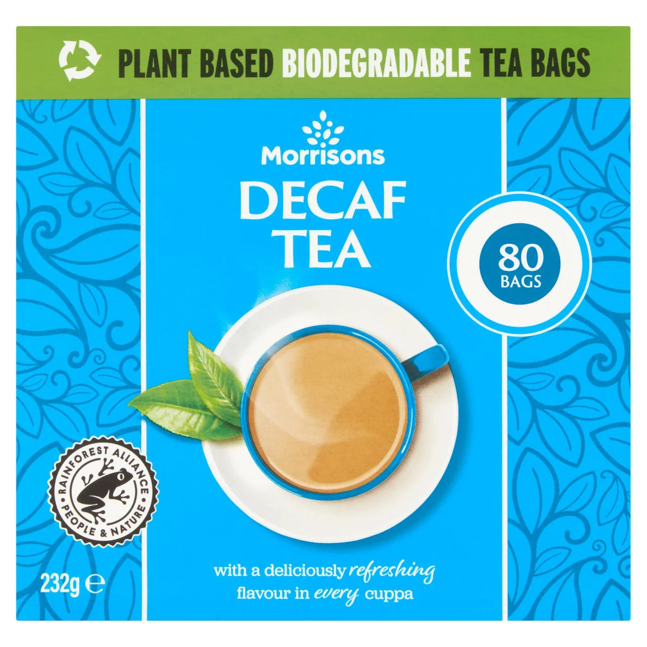 Morrisons Decaf Tea Bags 80 Pack (Best Before July 2026)