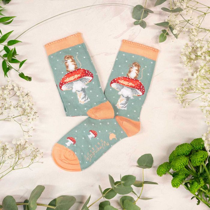 Socks Ladies - Mouse: He's a Fungi