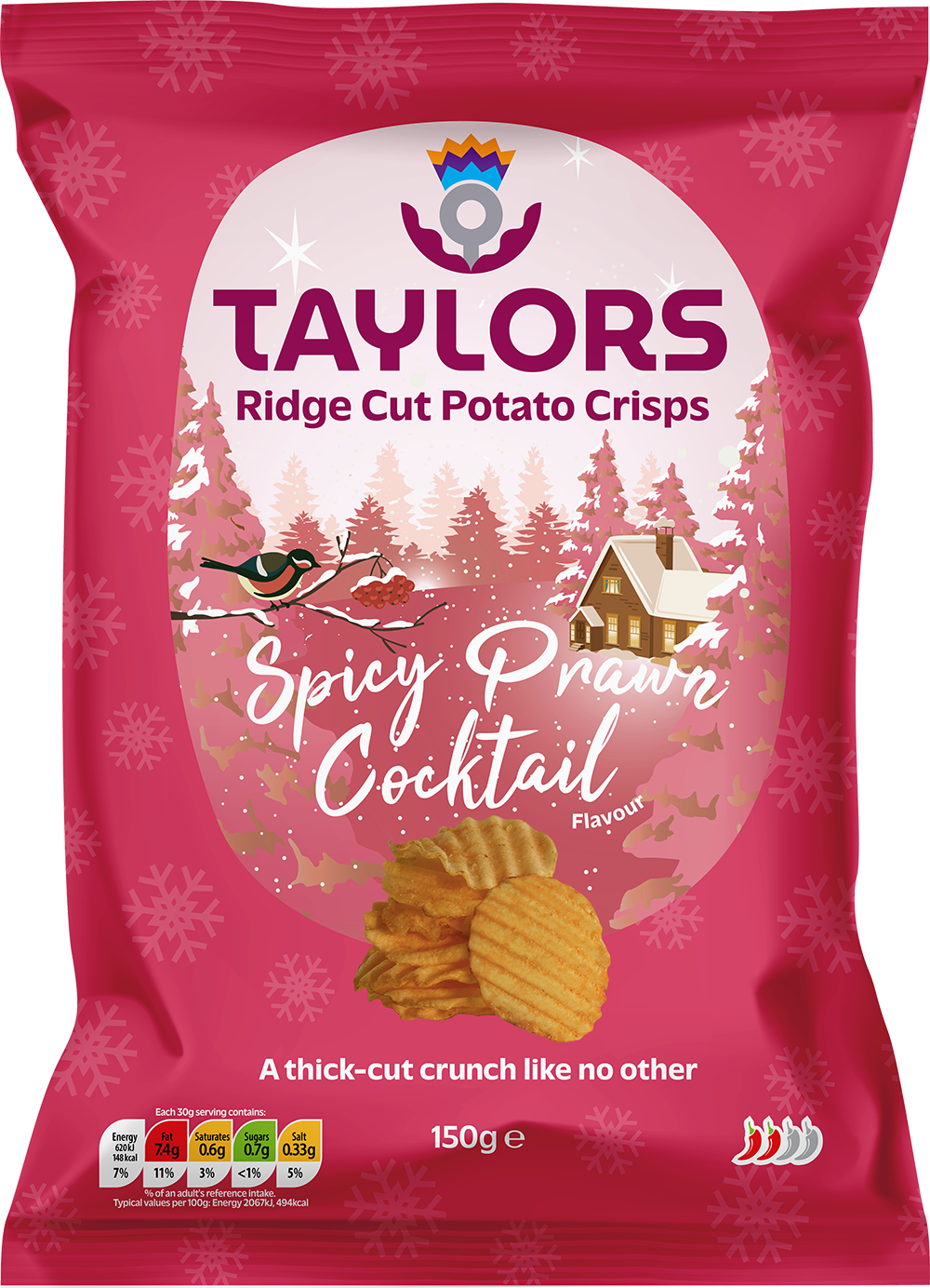 Taylors Spicy Prawn Cocktail Crisps 150g