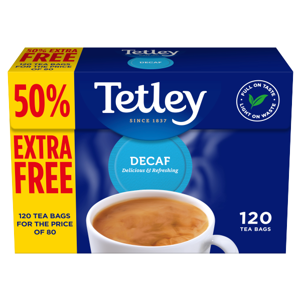 Tetley Decaf Tea Bags 120ct