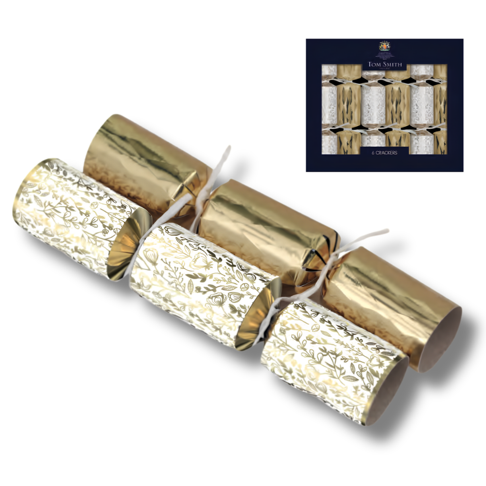 Tom Smith Gold Luxury Tree Crackers (6 x 8")
