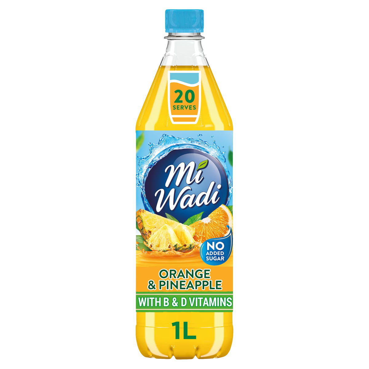 MiWadi No Added Sugar Orange & Pineapple 1L (Limit 2 Per order)