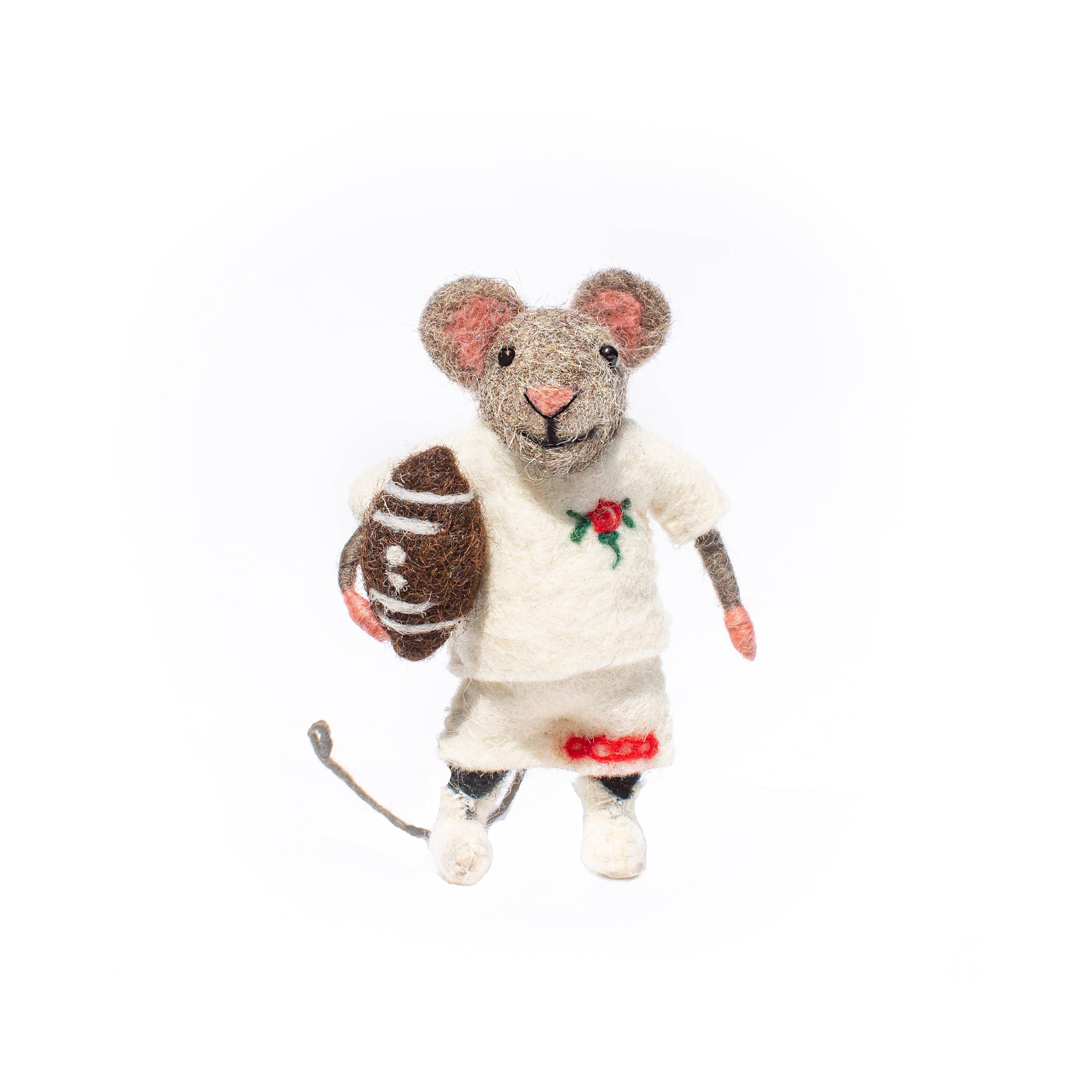 Felt Mouse - England Rugby 5.5" H x 2.5"W