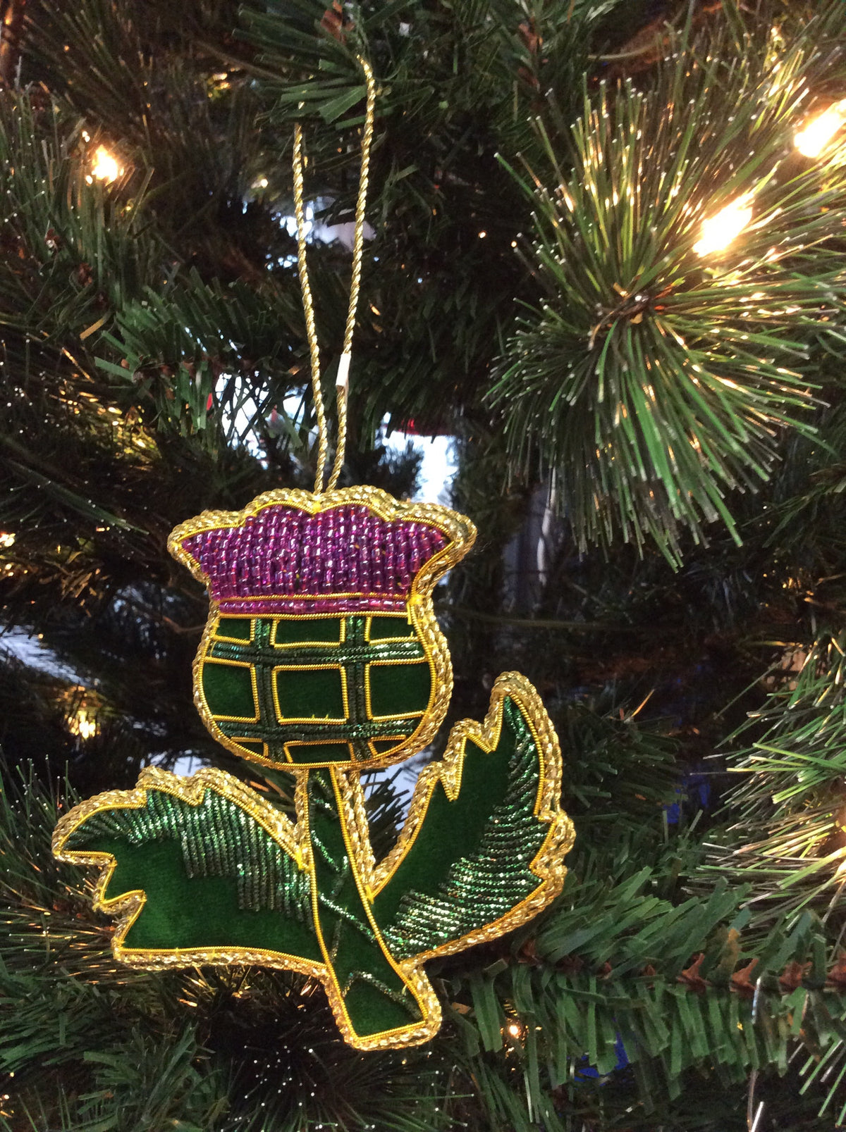 #23 Tinker Tailor Thistle Christmas Ornament