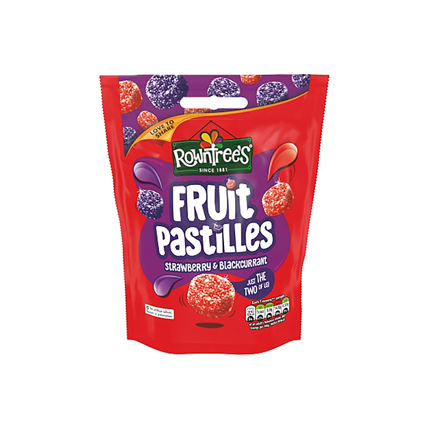 Rowntree's Fruit Pastilles Strawberry & Blackcurrant 143g