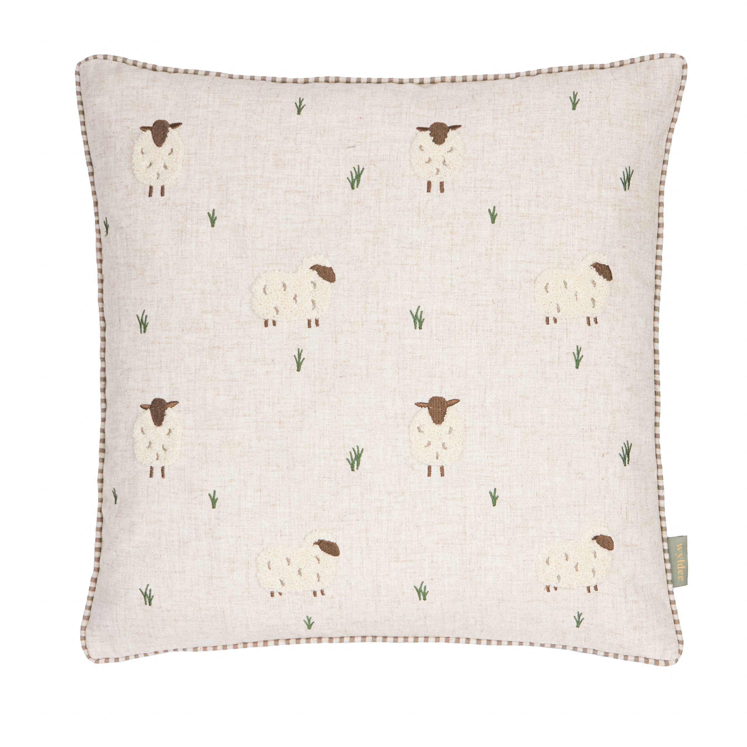 Cushion Cover Only - Ramble Sheep Tufted Cushion Cover Natural - Approx Size 18" x 18"