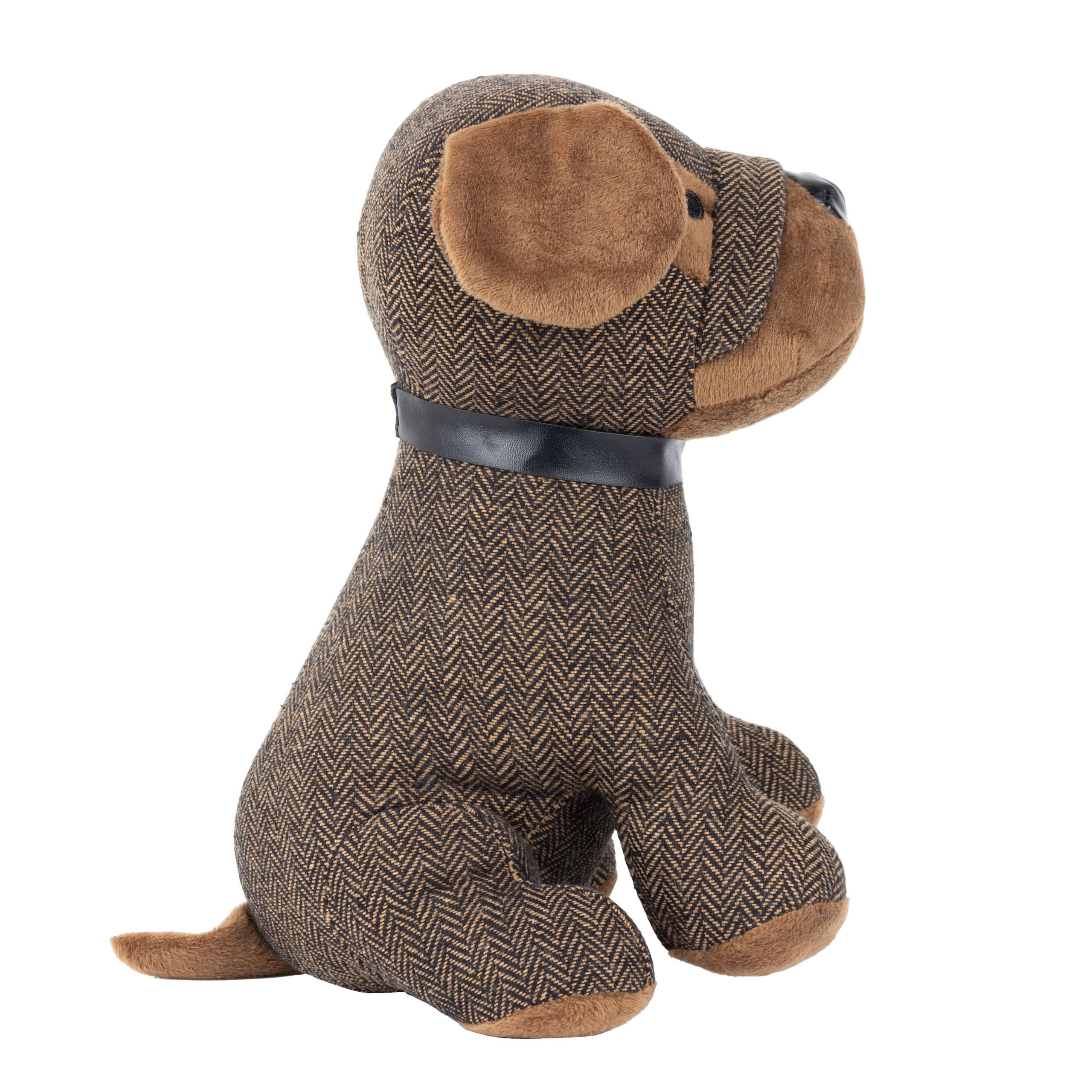 Door Stop - Boston Herringbone Brown (10" x 7" approx)