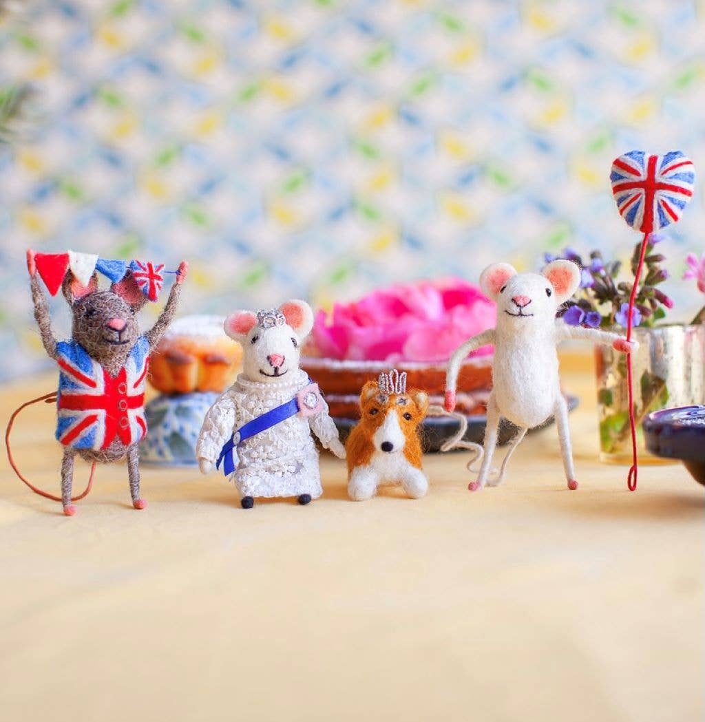 Felt Mouse - Union Jack Balloon
