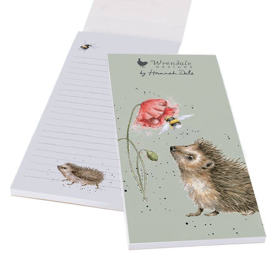 Shopping List Notepad (Magnetic) - Busy as a Bee with Hedgehog