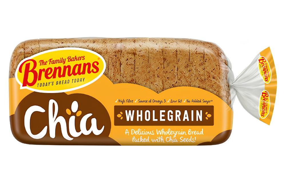 Brennans Chia Wholegrain Bread 800g (1 3/4lb ship weight) *Limit 1 Per Order*