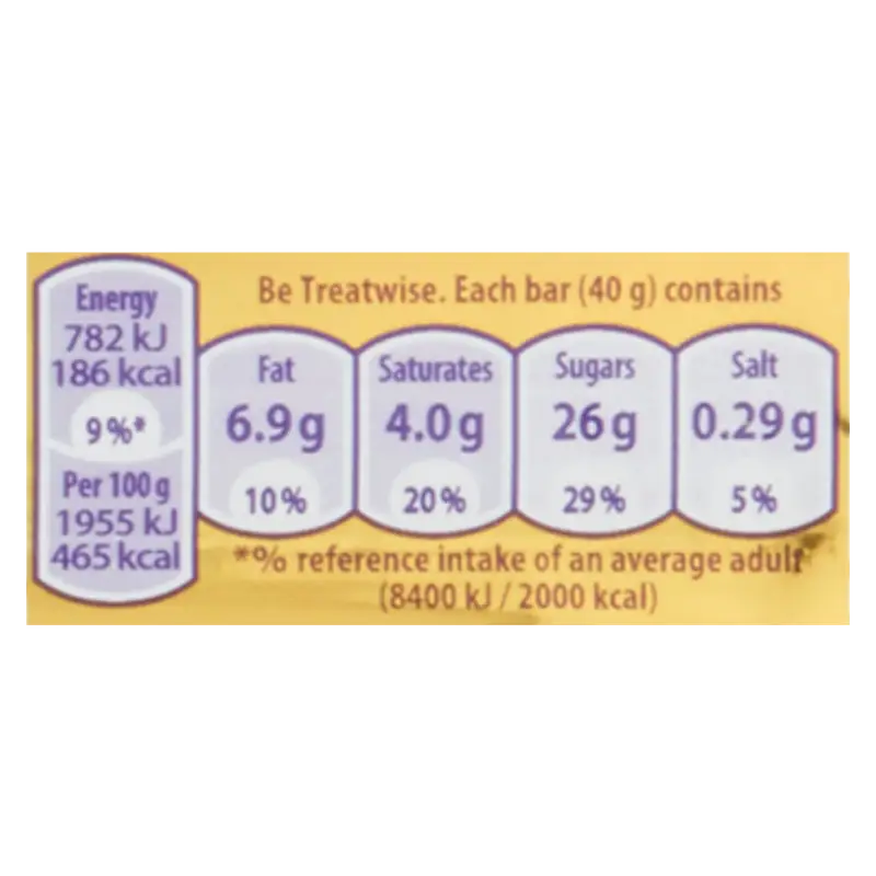 <p>The Cadbury Crunchie Bar is a delicious treat. Made with golden honeycomb encased in rich, creamy Cadbury milk chocolate, this 40g bar is perfect for an indulgent snack. Its unique texture and melt-in-your-mouth flavor make it a favorite, and its exceptional quality sets it apart from other bars.</p> <p><span>A golden honeycomb center&nbsp;surrounded by delicious Cadbury milk chocolate. Launched way back in 1929, Crunchie is a Cadbury classic.</span></p>