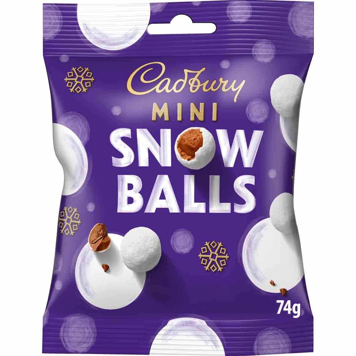 Cadbury Mini Snowballs Bag 74g
