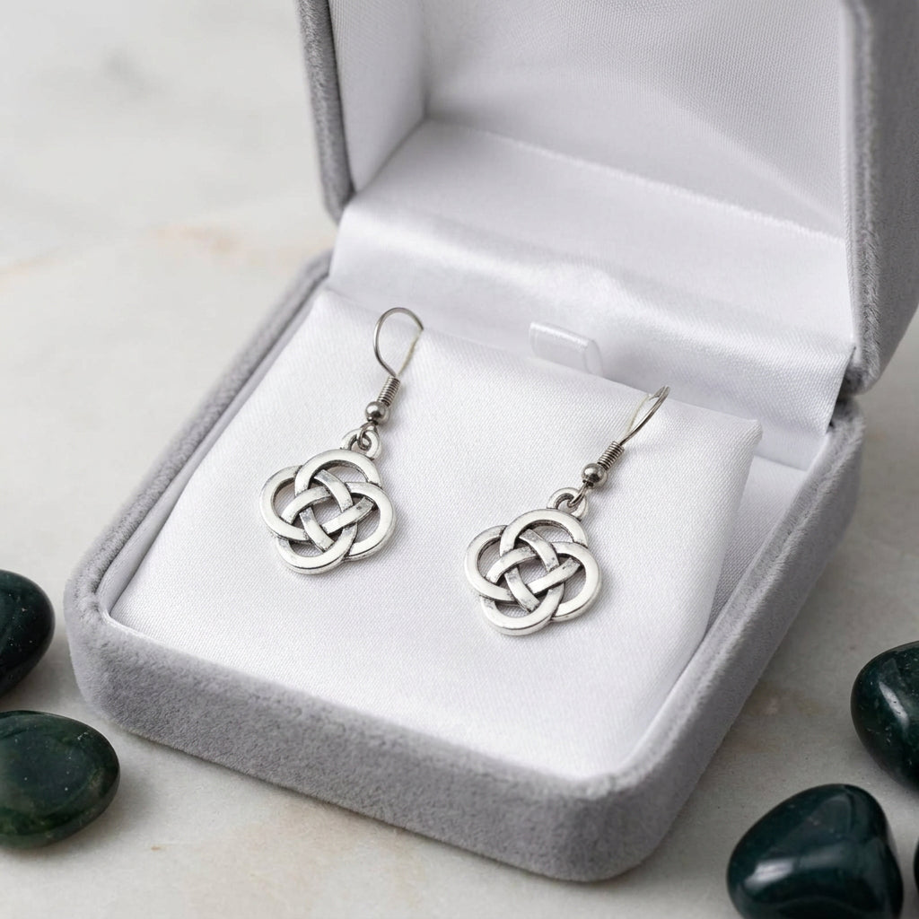 Earrings - Celtic Knot Drop