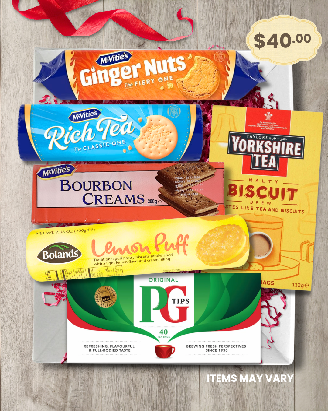 Gift Basket - $40.00 Tea & Biscuits Classic