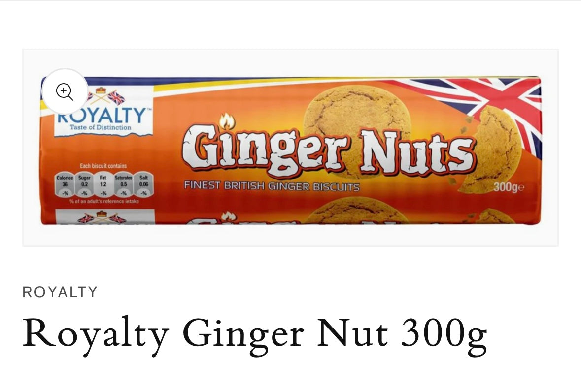 Royalty Ginger Nuts Biscuits 300g