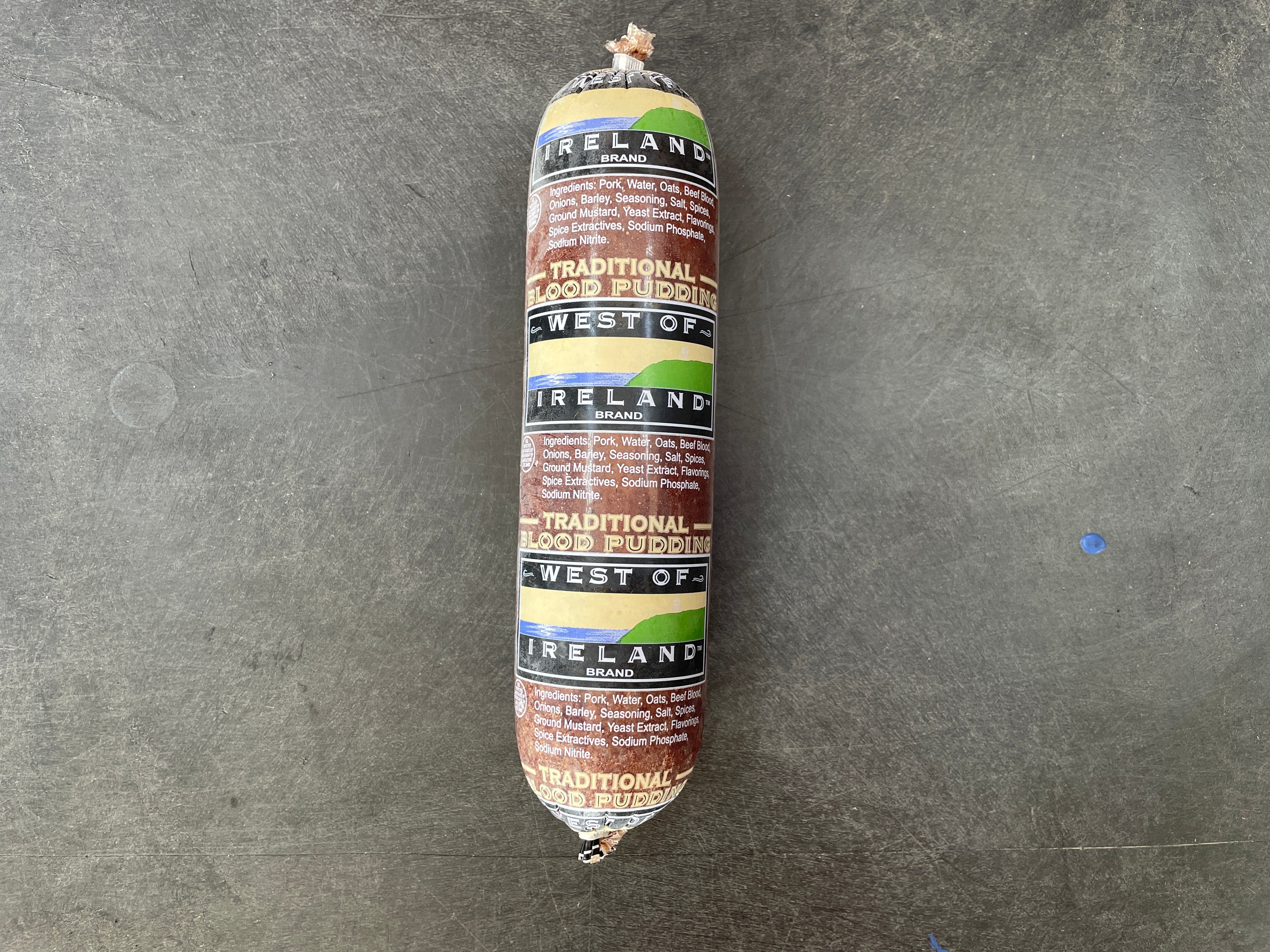 West of Ireland Black Pudding  10oz (3/4 lb Ship Weight)