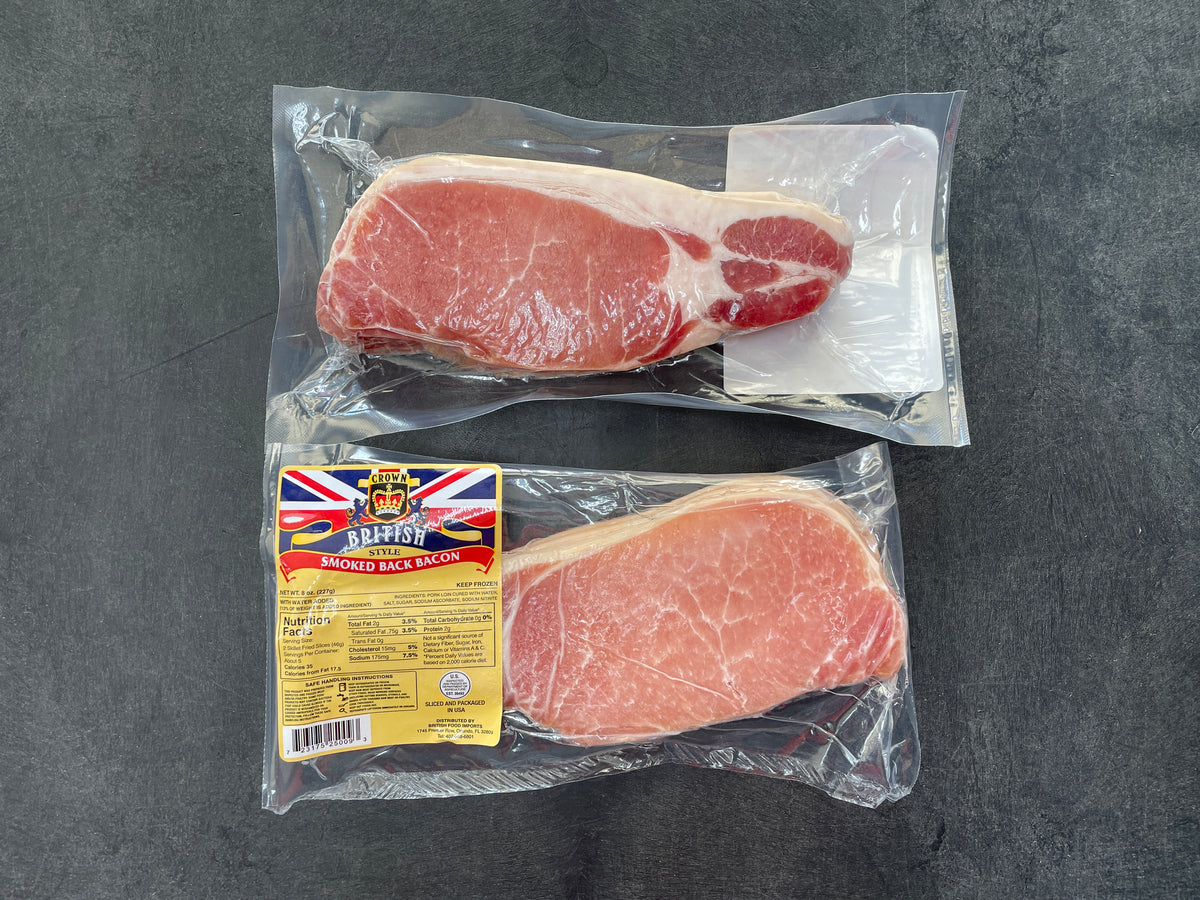 Crown British Smoked Back Bacon - 227g (8oz)