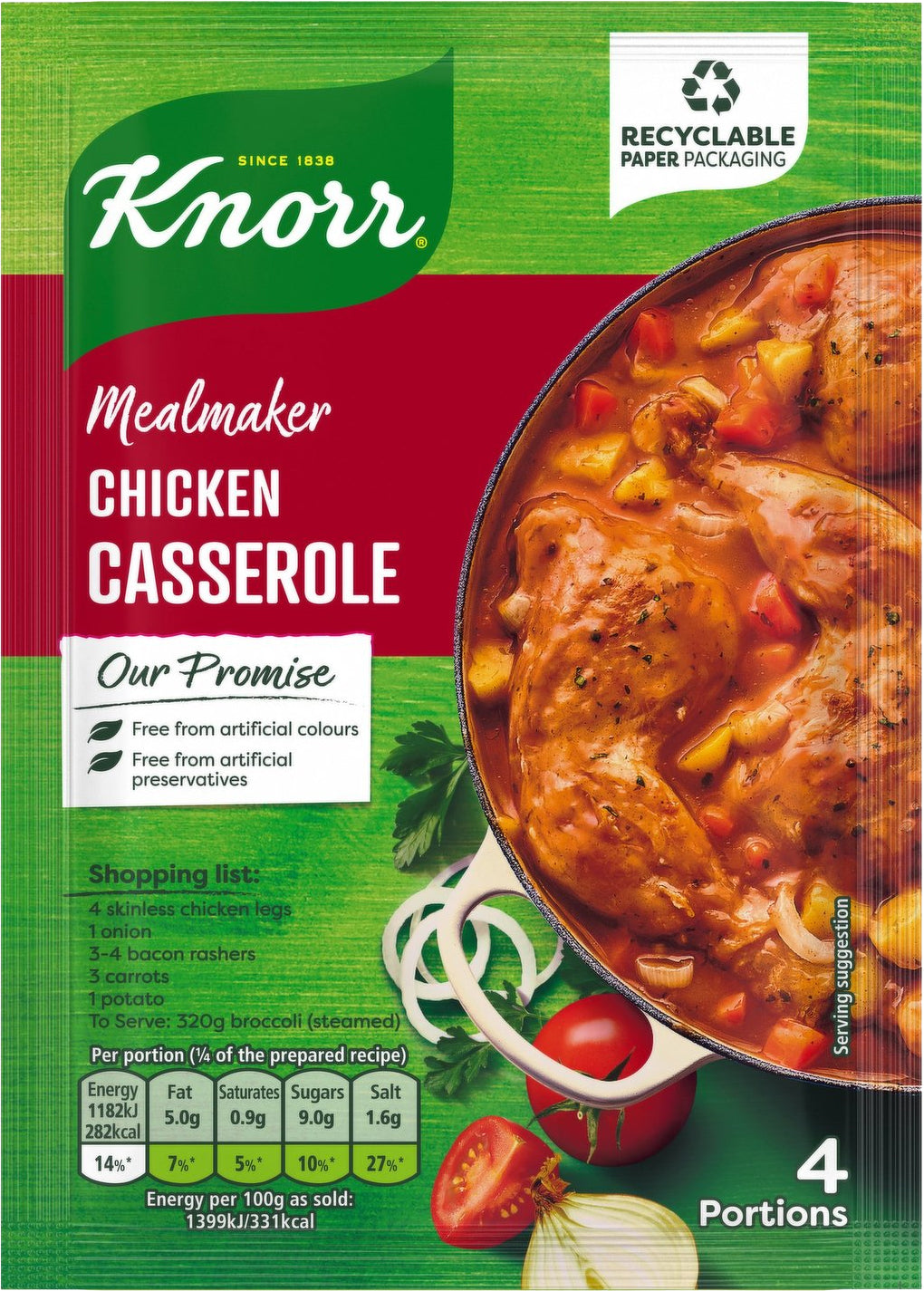 Knorr Chicken Casserole Mix 48g (Best Before July 2026)
