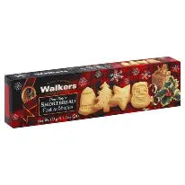 Walkers festive shapes shortbread 350g