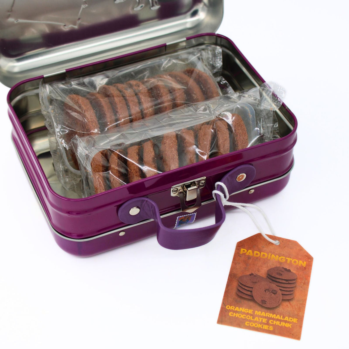 Paddington Bear Orange Marmalade Chocolate Chunks Cookie Tin 300g