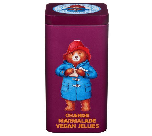 Paddington Bear Tin with Vegan Orange Marmalade Jelly Sweets 140g