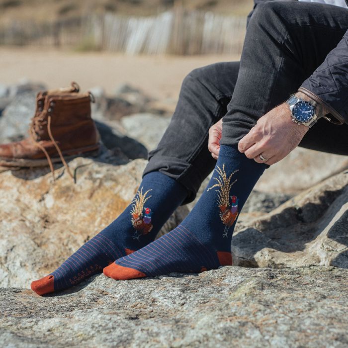 Socks (Men's) - Pheasant: Ready For My Close Up