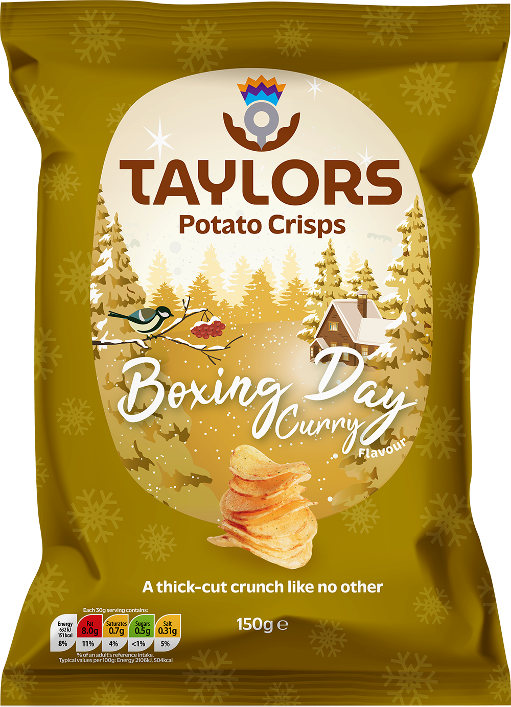 Taylors Boxing Day Curry Crisps 150g