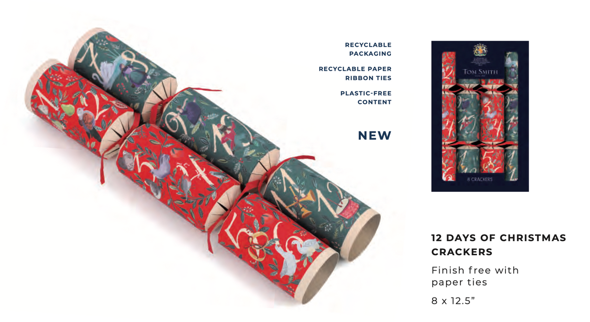 Tom Smith 12 Days of Christmas Family Crackers (8 x 12.5")