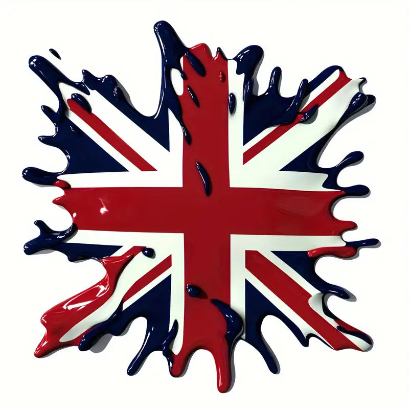 Decal - Union Jack Splash Decal 6"