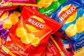 Walkers Cheese & Onion Flavor Crisps 32.5g Bag (Best Before July 25th 2026)