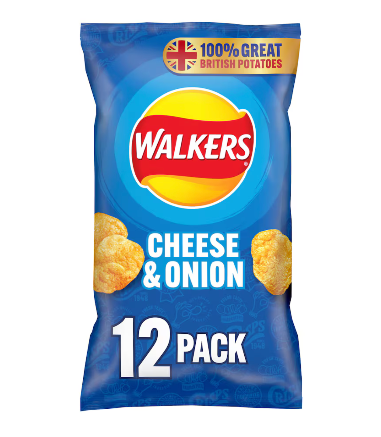 Walkers Cheese & Onion 12 pack 300g