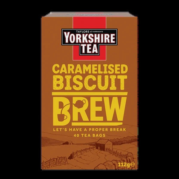 Yorkshire Caramelised Biscuit Brew Tea Bags 40ct (112g)