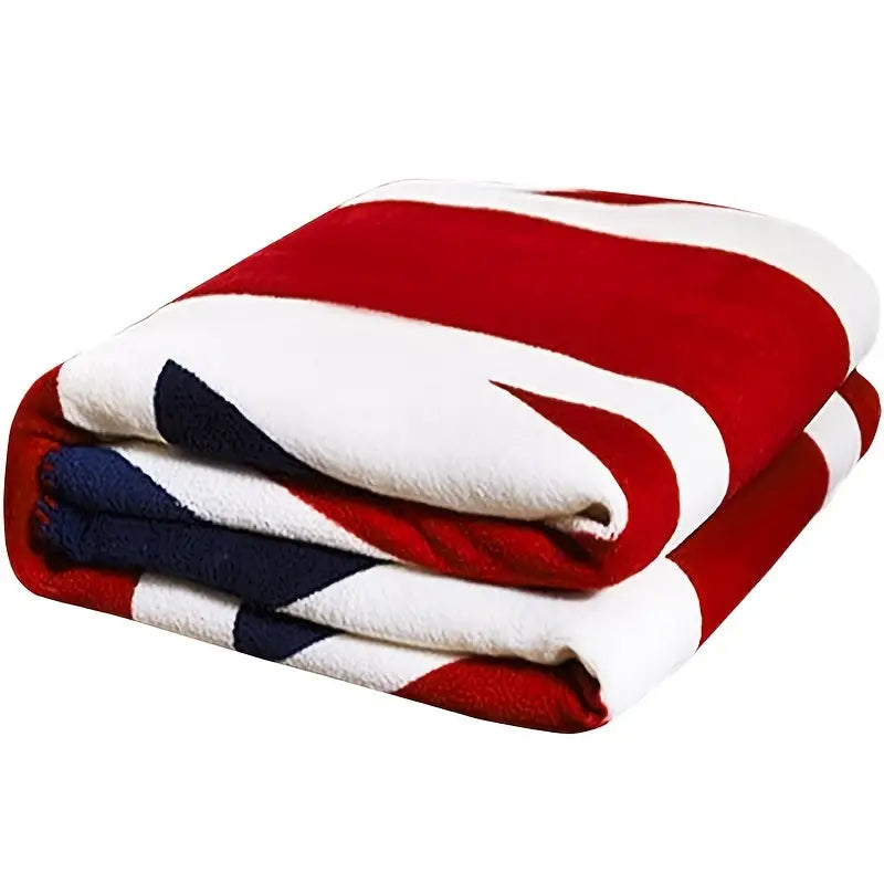 Throw - UK Union Jack Flag Fleece Throw 59 x 71" (Colour is distressed)