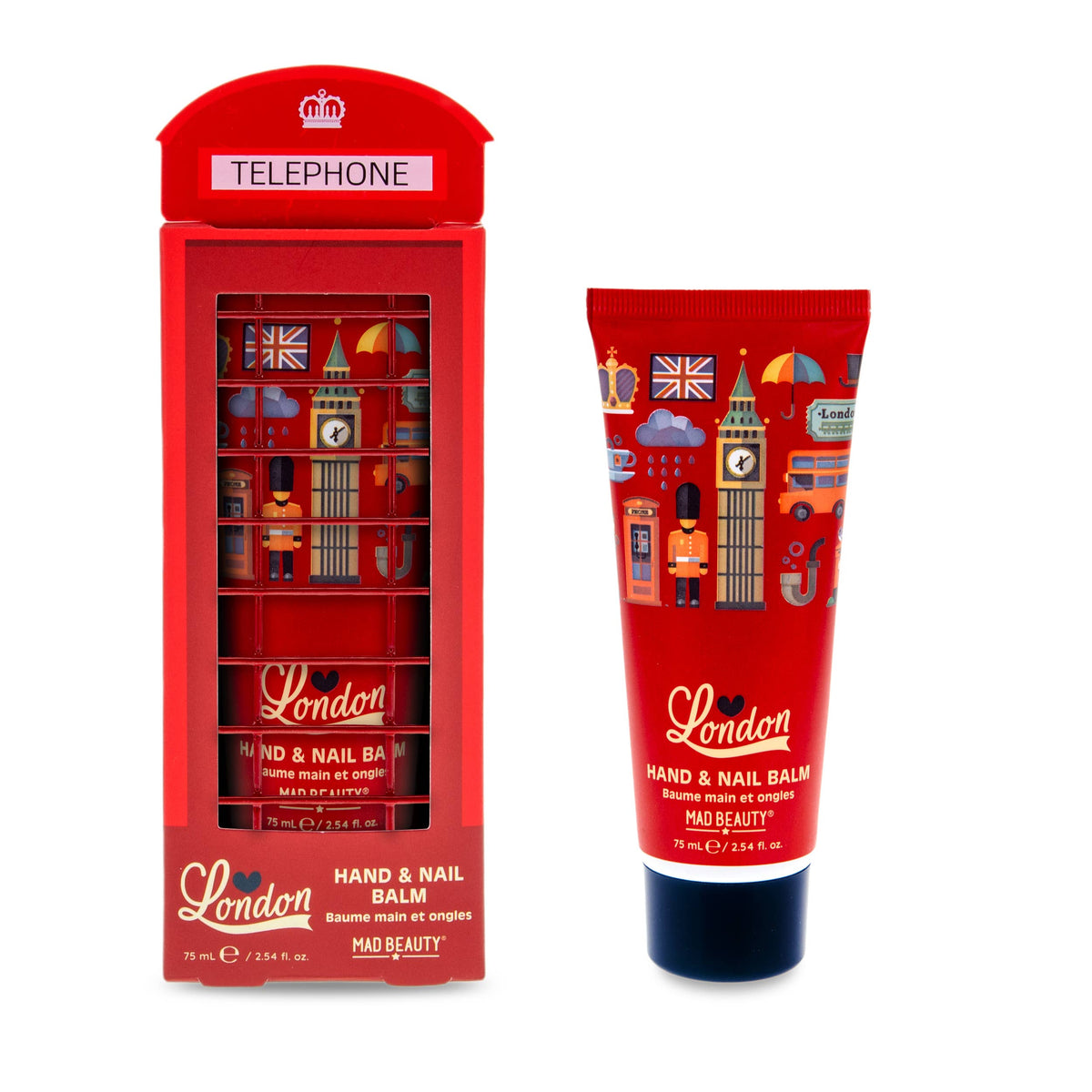 Hand & Nail Balm 75 ml - Fresh Wildflower Fragrance with London Icons