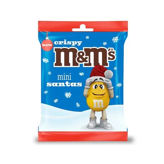 M&M's Christmas Mini Santa Chocolate Bag 55g