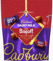 Cadbury Dairy Milk Biscoff Pouch 230g