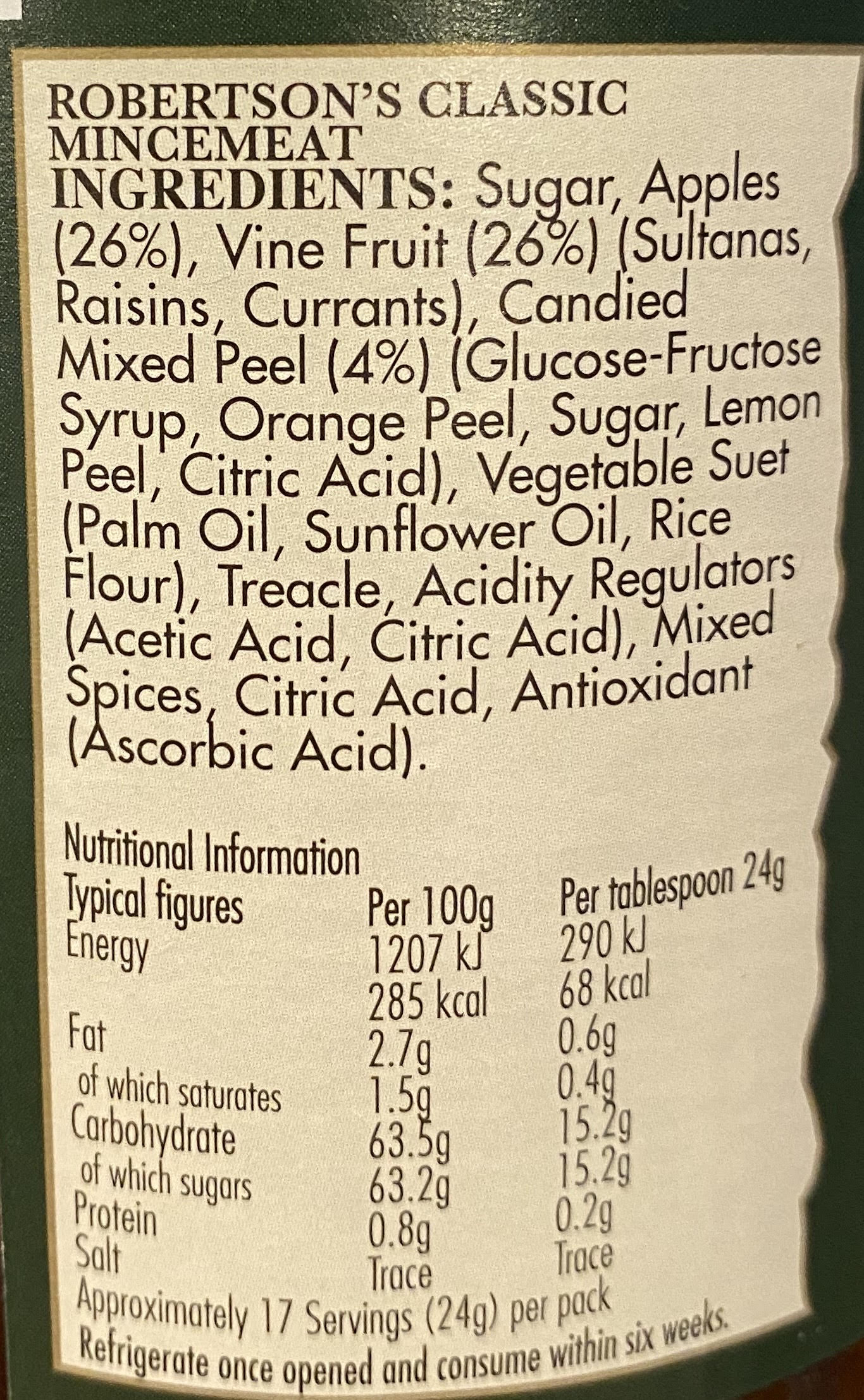 Robertson's Mincemeat 411g